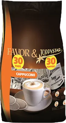 Produktbild von Favor - Cappuccino Megabeutel - 10x (30 pads + 30 topping)