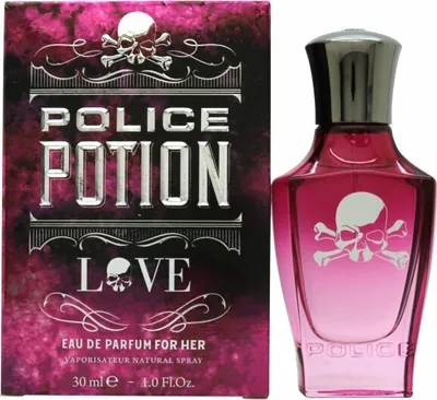 Produktbild von Police Potion Love For Woman 30 ml, Frauen, 30 ml, Bergamotte, Grapefruit, Marine, Orangenblüte, Rose, Tuberose, Ambramone, Pfirsich, Weißer Moschus, 1 Stück(e)