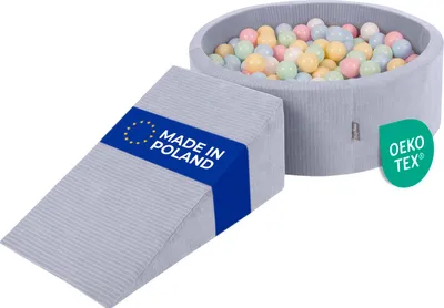Produktbild von KiddyMoon Spielplatz Aus Schaumstoff Für Kinder mit Bälle Waschbare Bezug