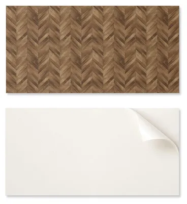 Image de Panneau en PVC décoratif, idéal pour la décoration de salles à manger, dimensions 120 x 60 cm, motif chevrons