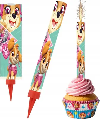 Obrázok produktu pre PAW PATROL Tortová fontána Skye 18 cm Narodeninová torta