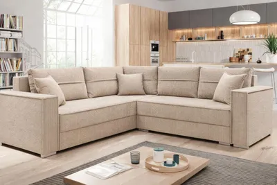 Produktbild von Couchgarnitur Ecksofa Sofa Sofagarnitur PARIS Cord Stoff Schlaffunktion Wohnlandschaft