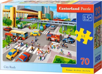 Immagine prodotto di Puzzle 70 pezzi Affollamento in Città 070039