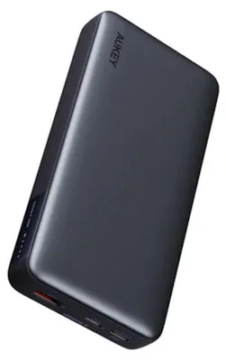 Produktbild von Powerbank 20000mAh, Aukey, PB-Y42, 30W PD, 3 Anschlüsse, schwarz, 146x74x23mm