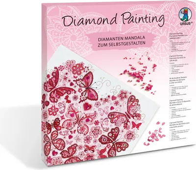 Produktbild von URSUS Diamond Painting Mandala 30x30 cm Herz