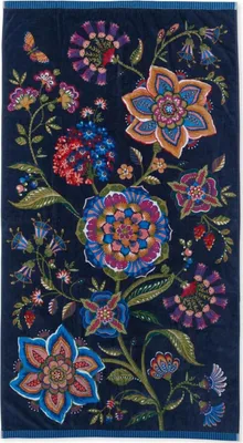 Produktbild von Pip Studio Strandlaken Viva la Vida  Farbe Dunkelblau Größe 100x180