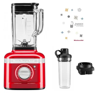 Produktbild von KitchenAid K400 Standmixer Smoothiepaket Liebesapfel Rot