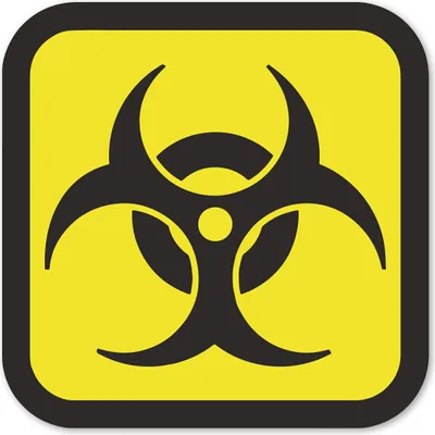 Zdjęcie produktu dla 1 Aufkleber Biohazard I 10 x 10 cm I Warnung vor Biogefährdung I Warnungs-Sticker Gefahren-Symbol I kfz213