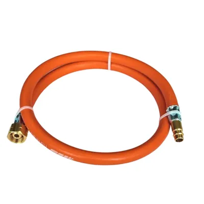 Obrázek produktu pro Zatechs propan-butanová hadice s rychlospojkou 1 m 20 bar Ø6,3 mm DN 7,2 typ 26 konektor x 1/4" levý závit připojení plynový gril karavan hořák