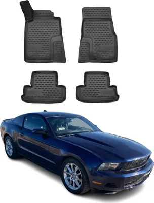Image de 2010-2013 Ford Mustang Tapis de sol TPE noir 4 pièces