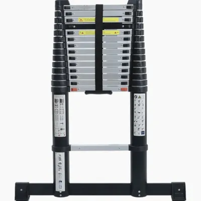 Produktbild von Mark  Tools Pro Teleskopleiter 5,20 m mit Stabilisationsfuß & Soft-Closing – inkl. Tragetasche