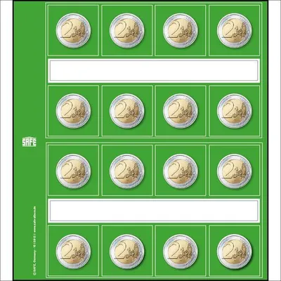 Produktbild von SAFE 1864 Designo Vordruckblätter 2 Euro neutral