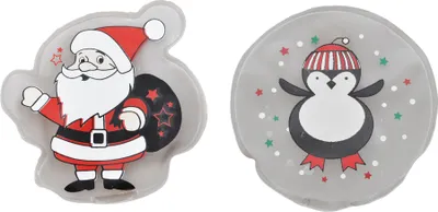 Produktbild von jameitop®  2er Set Taschenwärmer Handwärmer Nikolaus + Pinguin - warme Finger, wiederverwendbar