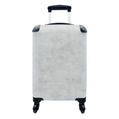Produktbild von MuchoWow® Koffer Handgepäck Trolley Rollkoffer Kleine Reisekoffer mit 4 Rollen - Beton - Grau - Industriell - Muster - Cabin Size < 55x40x23 cm & 55x40x20 cm - Fotokoffer - Kabinenkoffer - Boardgepäck - Reise-Box - Reisekoffer - Reisegepäck - Koffer mit Bild - Trolley für Kinder