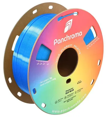 Zdjęcie produktu dla PLA Silk, filament 1,75 mm, kolor niebieski, 1 kg