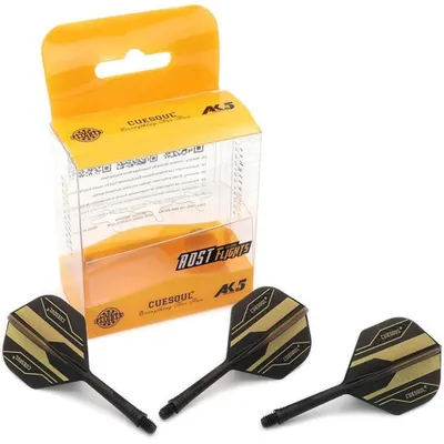 Produktbild von Integrierte Dartschäfte & Flights 3er-Set Schwarz Größe M