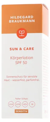 Produktbild von Hildegard Braukmann Sun & Care Sensitiv Körperlotion SPF 50 (150 ml)