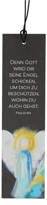 Produktbild von Butzon & Bercker Schiefertafel Schutzengel Motiv mit Bibelvers Psalm 91,11