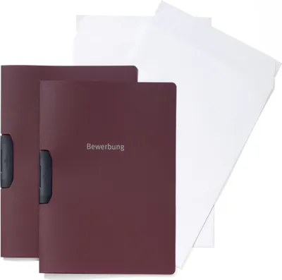 Produktbild von Durable Bewerbungsmappe 2-er Set Duraswing job aubergine+Kuverts