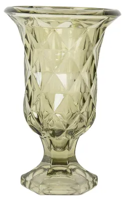 Productafbeelding van Clayre & Eef vaas, diameter 12 cm, hoogte 18 cm, groen glas