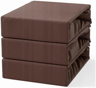 Produktbild von MAKAR Jersey Spannbetttuch 140x200 cm Braun
