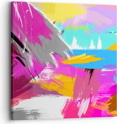 Produktbild von Bild auf Leinwand - Leinwandbild - Abstraktion modern - 30x30cm - Wand Bild - Wanddeko - Wandbilder - Leinwanddruck - Bilder - Kunstdruck - Wanddekoration - Leinwand bilder - Wandkunst - AC30x30-3966