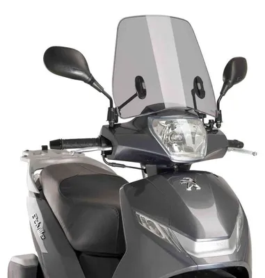 Produktbild von Windschild Puig Urban mit ABE für Peugeot Belville 125 RS, Belville 125 Allure, Belville 125 Active Bj. 2017 - 2023