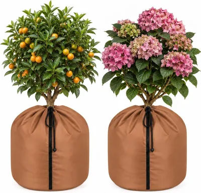 Produktbild von 2er Set Winterschutz für Kübelpflanzen mit Vollfolien-Aluminium 65×70cm