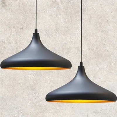 Produktbild von Pendelleuchte Champion, E27, Ø35 Kinderzimmer Lampe 2-Flammig Schlafzimmer Lamp Metall, Wohnzimmerlampe Hängelampe, Moderne Esszimmerlampe Kuppel