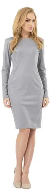 Produktbild von Damen Klassisches Minikleid Kleid Tunika Top; Grau/M/38