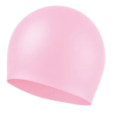 Produktbild von Badekappe, Silikon Schwimmhaube, Schwimmkappe für Damen Herren, Kinder Rosa