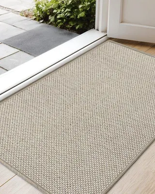 Image de Tapis antidérapant extensible 43 x 75 cm, lavable, beige, absorbant