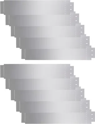 Obrázek produktu pro vidaXL Obruba trávníku 10 ks. Pozinkovaná ocel 100 x 20 cm