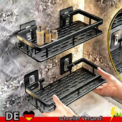 Produktbild von An der Wand Montierter Dusch-Shampoo-Rack Badezimmer-Rack Handtuchhalter