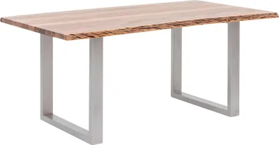 Produktbild von Esstisch Bullwer Akazie silberfarben 140x90 cm