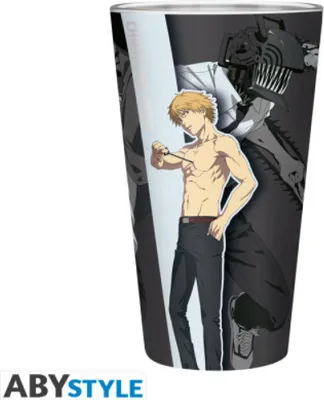 Produktbild von Chainsaw Man Large Glass 400ml Trio Box