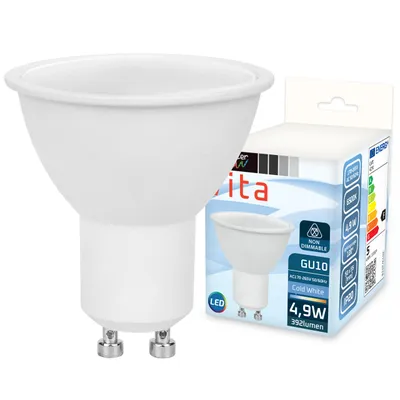 Produktbild von MasterLED Leuchtmittel - Sockel GU10 - 6500 K kaltweiß - 392 lm - 4,9 W - Spot SMD 2835 - glühbirne gu10 - gu10 led spot - Vita