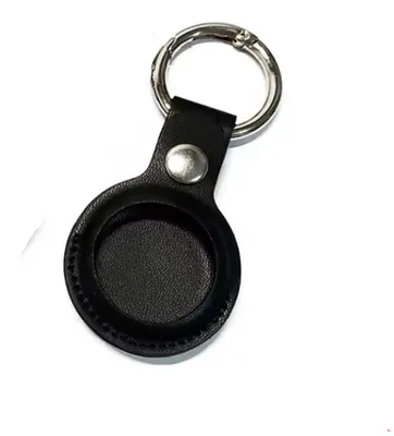 Produktbild von Schwarzer AirTag-Schlüsselanhänger aus Kunstleder – Geeignet für Apple AirTag – Kunstleder – Lederoptik – Schwarz – Schlüsselanhänger – Schlüssel finden – CHPN