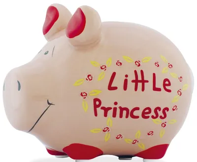 Produktbild von KCG 101572 Spardose Schwein "Little Princess" - creme, klein