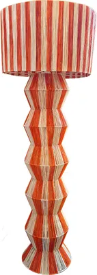 Produktbild von Boho Deko Stehlampe Lampe Standleuchte Tulum Beige Orange 160cm