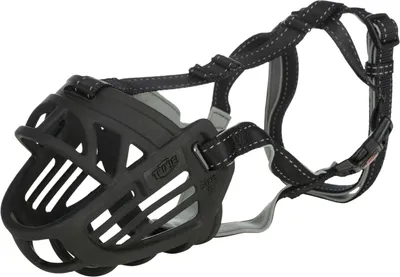 Produktbild von TRIXIE Muzzle Flex Maulkorb, Gummi, M, schwarz