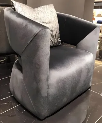 Produktbild von Sessel Cocktailsessel Polster Einsitzer Sitzer Luxus Clubsessel Grau