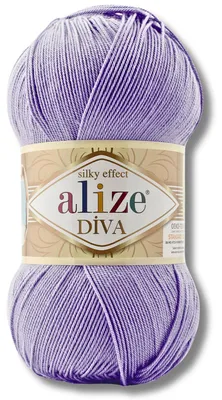 Obrázek produktu pro Alize 1x 100 g vlna Diva, jednobarevná, háčkování, pletení (158)