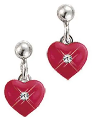 Produktbild von Scout Kinder Ohrringe Ohrhänger Silber Herz rot Mädchen 262146100