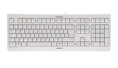 Produktbild von CHERRY KC 1000, Volle Größe (100%), Kabelgebunden, USB, QWERTY, Grau
