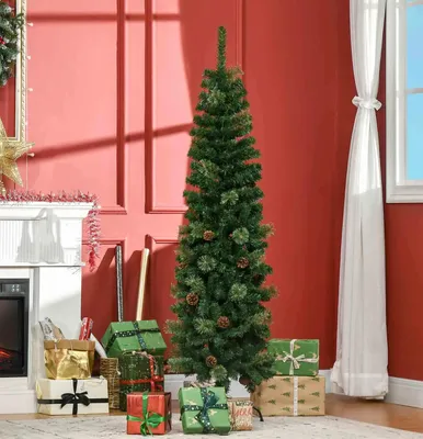 Produktbild von Künstlicher Weihnachtsbaum,Tannenzapfen, 46 x 165 cm, Grün
