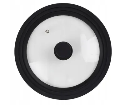 Produktbild von Universal Glasdeckel mit Silikonrand 20/22/24 cm - Topfdeckel & Pfannendeckel mit Dampfloch