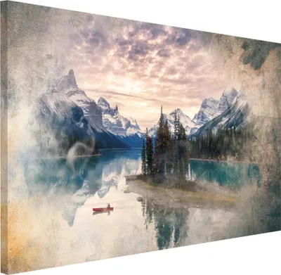 Obrázok produktu pre Abstraktný obraz na plátne na stenu do obývačky Horská krajina 80x120cm