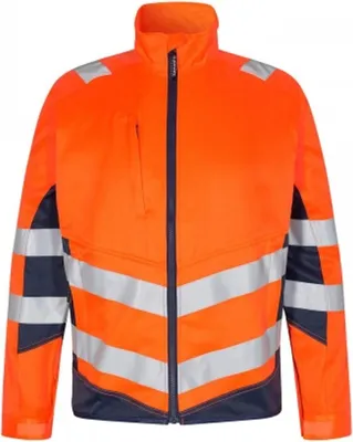 Produktbild von F. Engel Safety Light Arbeitsjacke, Orange/Blue ink, Gr. L