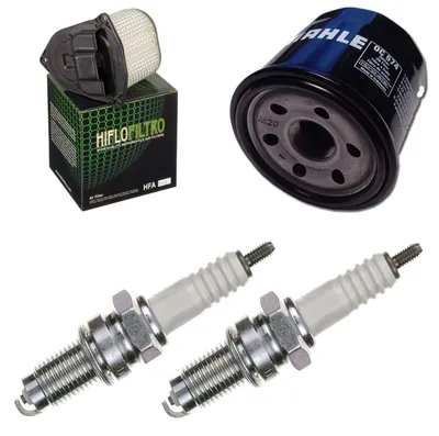 Immagine prodotto di Kit di manutenzione per Suzuki VL 1500 LC Intruder 1998-2004: filtri e candele di accensione di pamoto - Nuovo